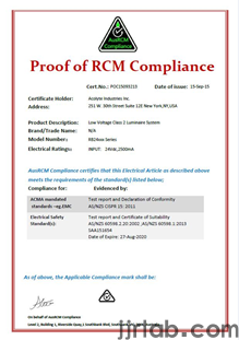 RCM Certification Electrical Safety(图1)