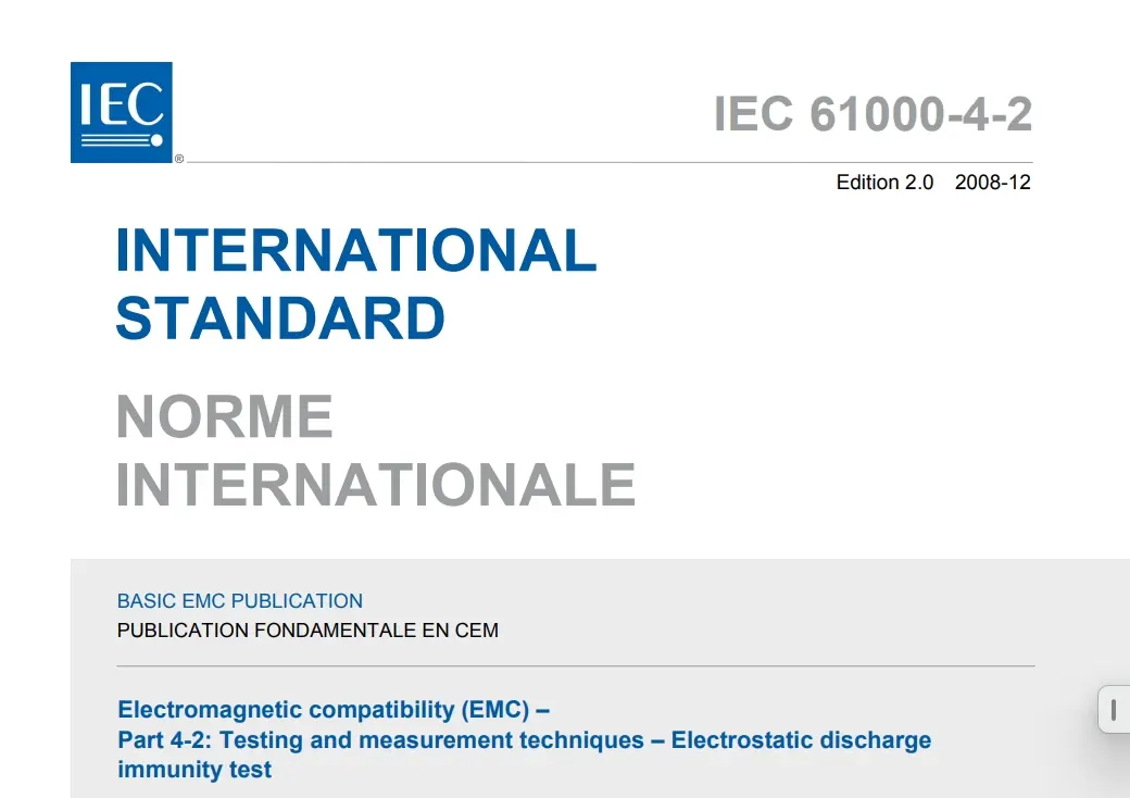 IEC / EN 61000-4-2 ESD Test